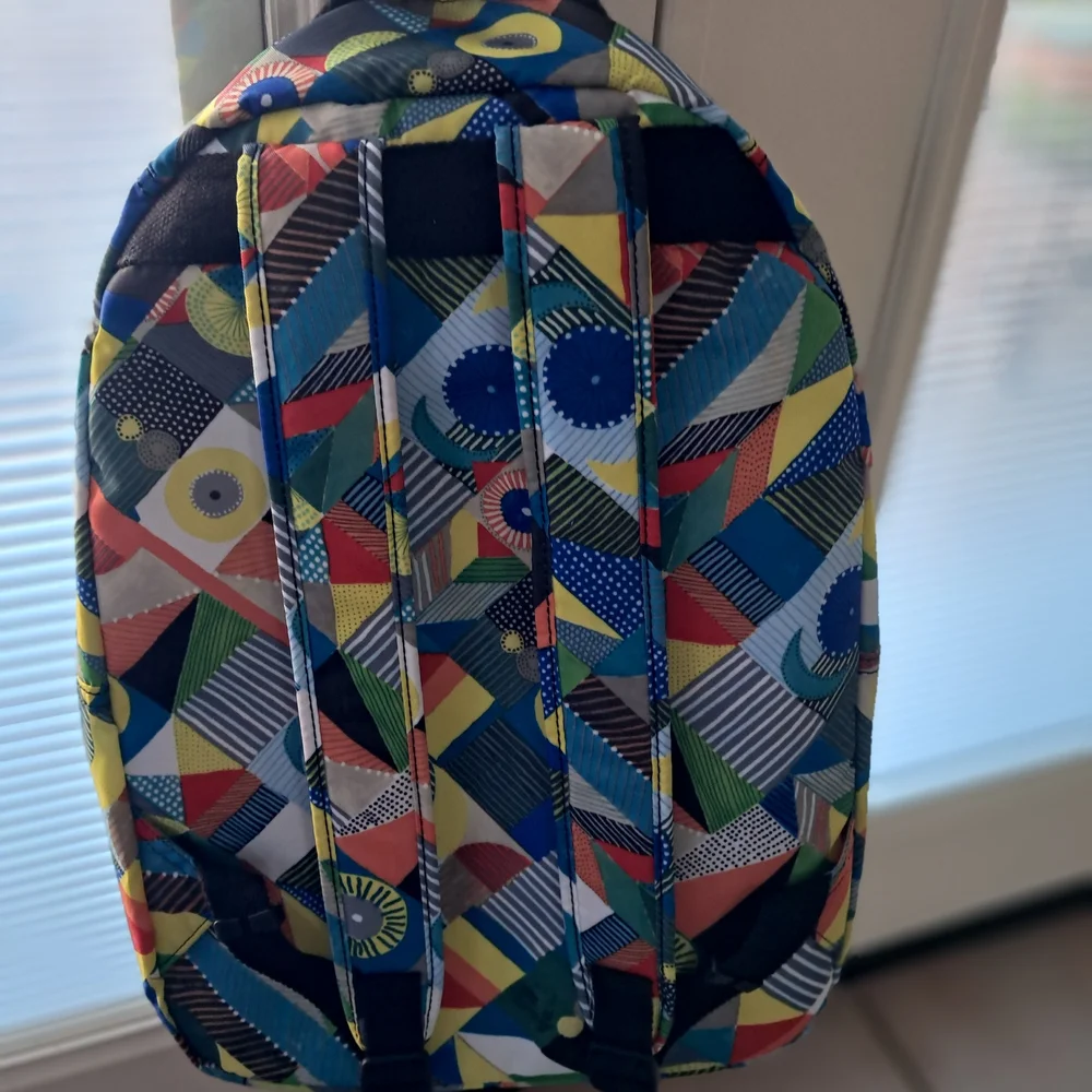 Kipling Multicolor Geometric Backpack - Picture 2 of 3